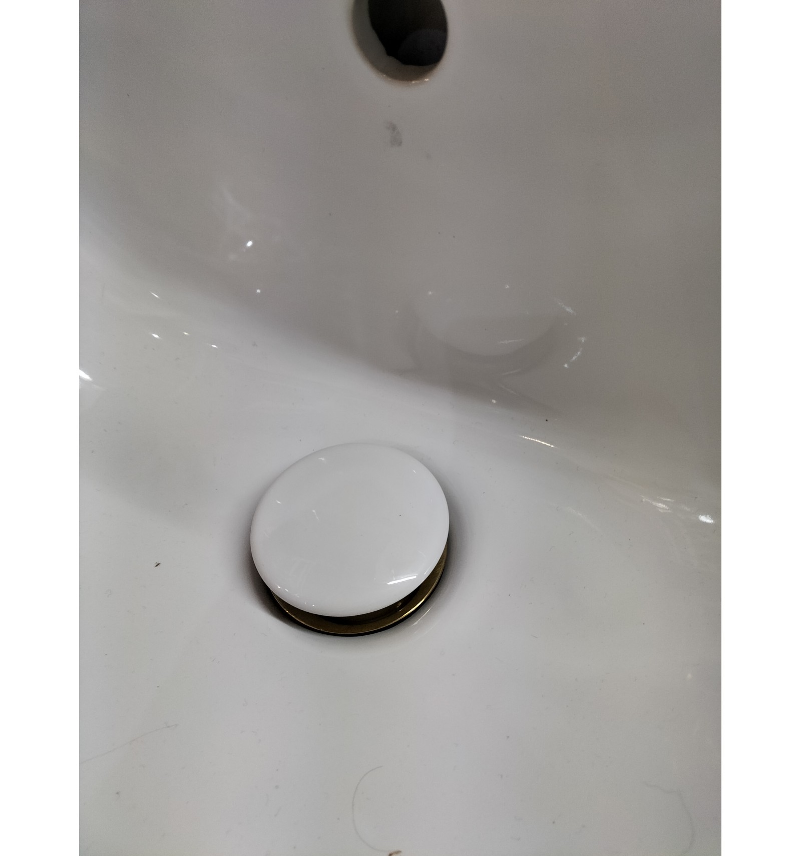 Válvula lavabo universal,click clack, blanca