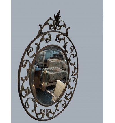 Espejo antiguo oval