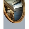Espejo redondo marco madera